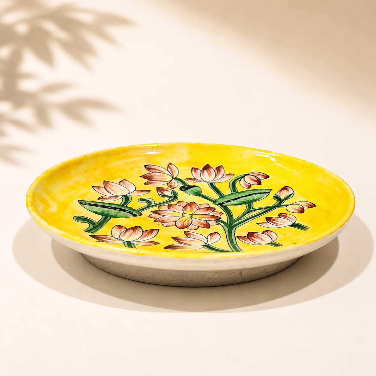 10 Inch Blue Pottery Plate