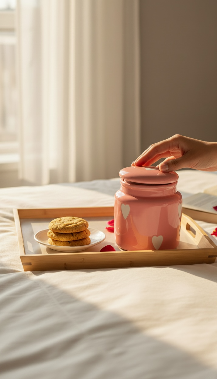 Blush Love Jar (1 Piece, Pink Hearts)