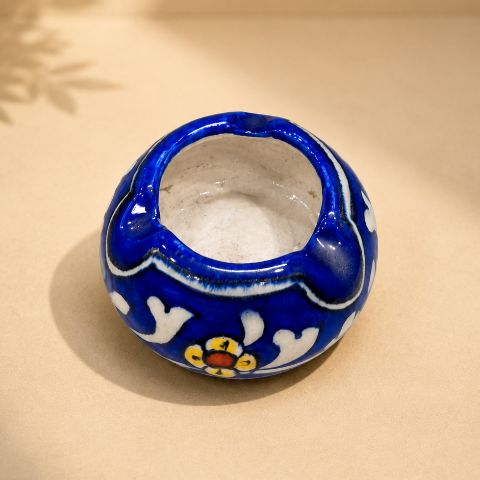 3-inch Blue Pottery Ashtray