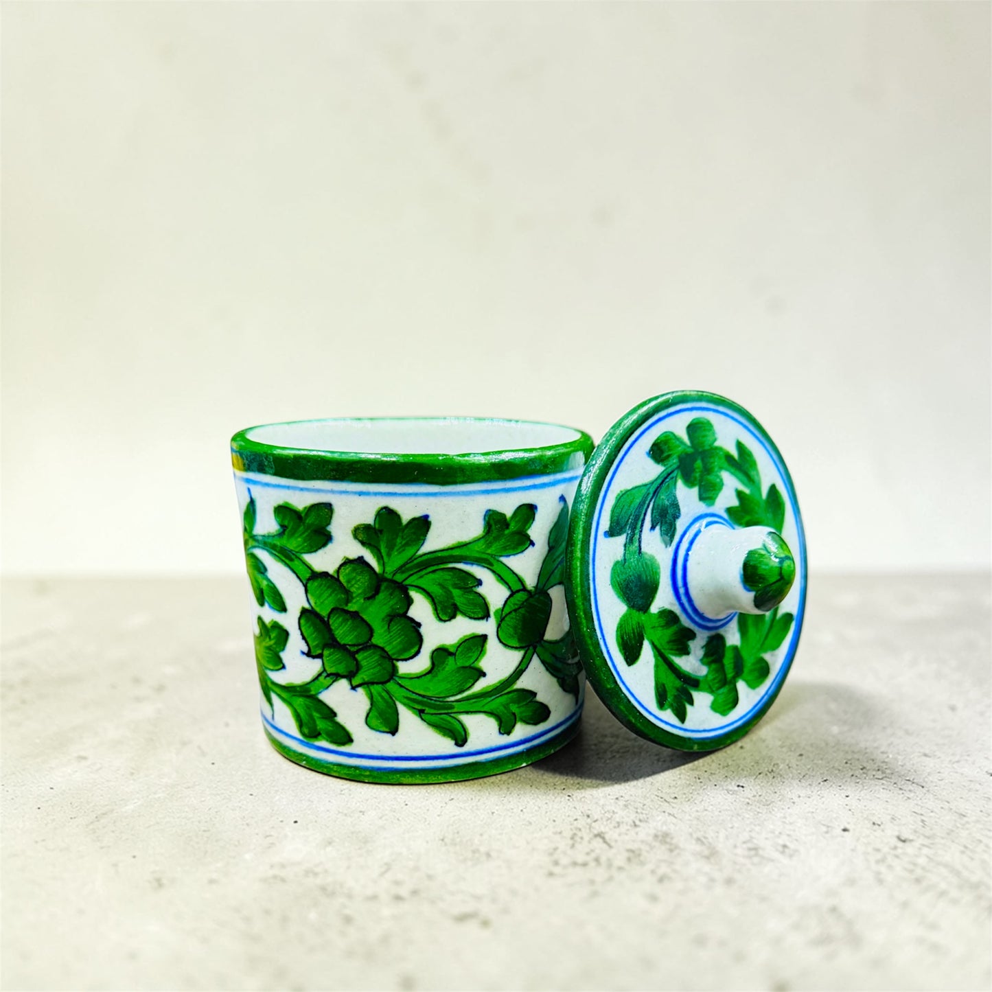 4- inch Blue Pottery Jar