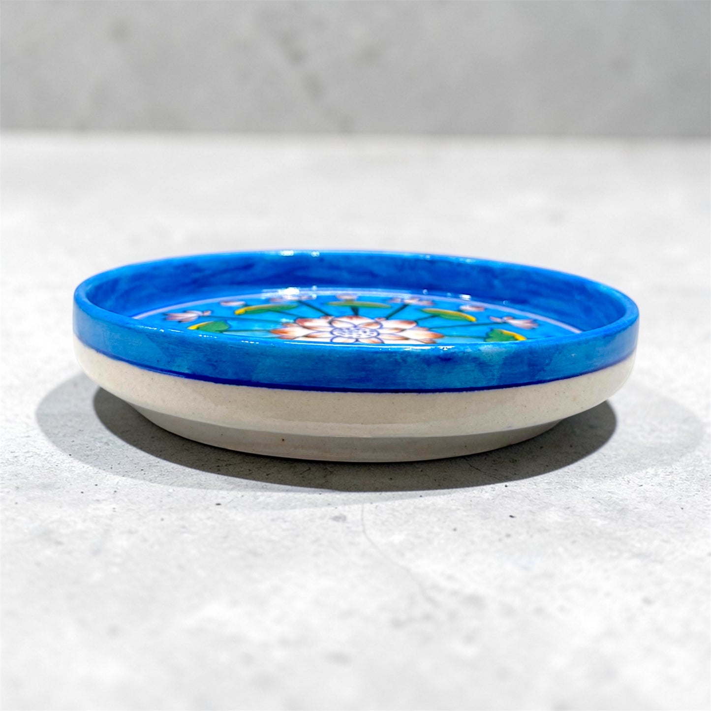 9-inch Blue Pottery Thali