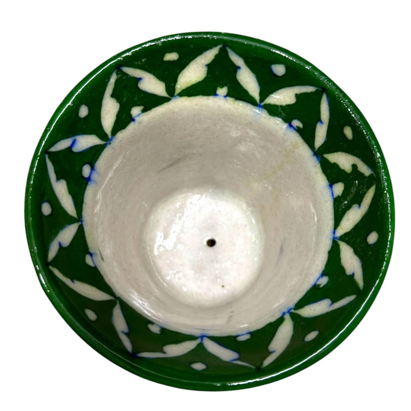 4-Inch Blue Pottery Planter