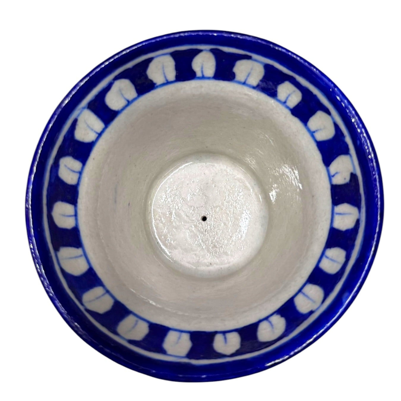 4-Inch Blue Pottery Planter