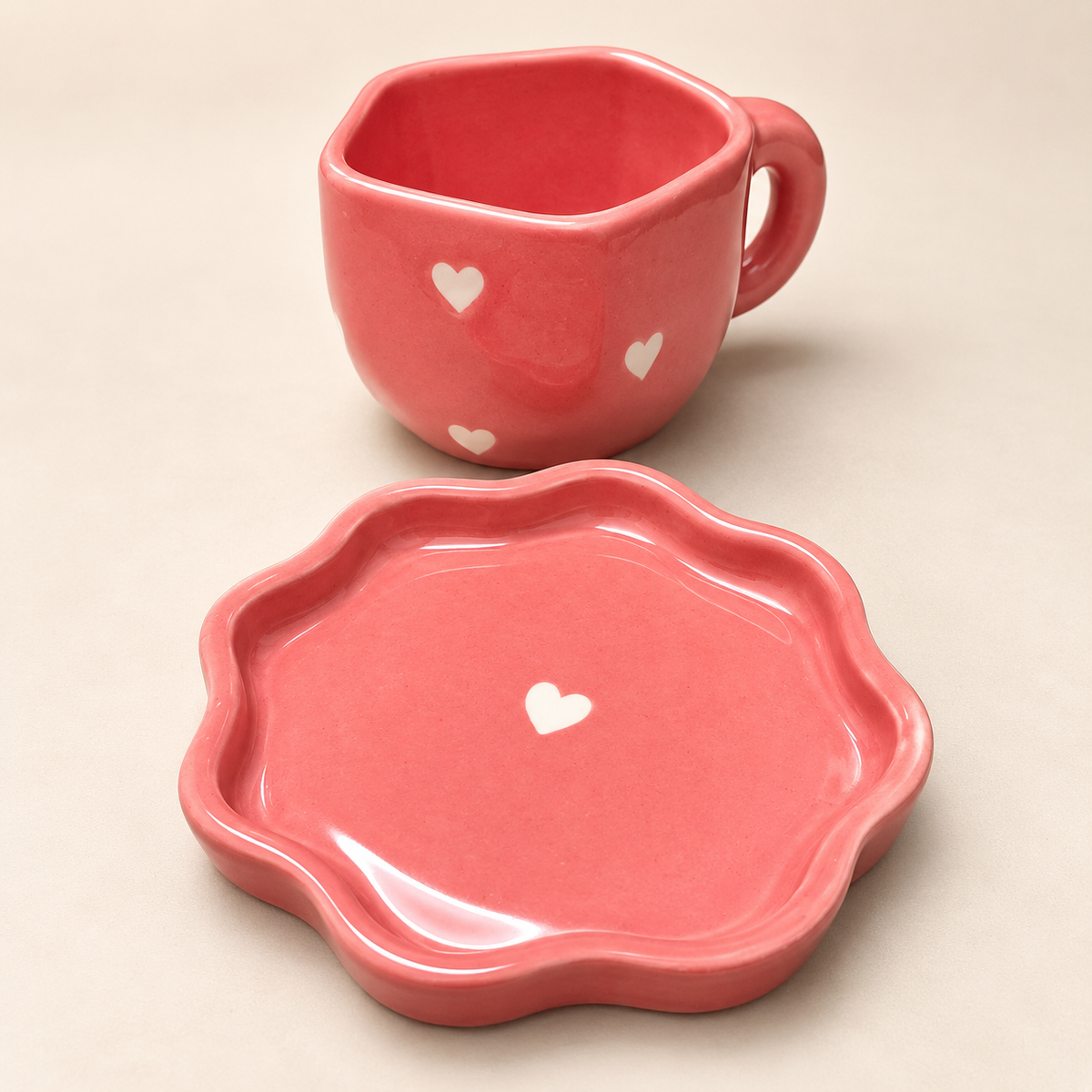 Blush Love Cup & Saucer Set