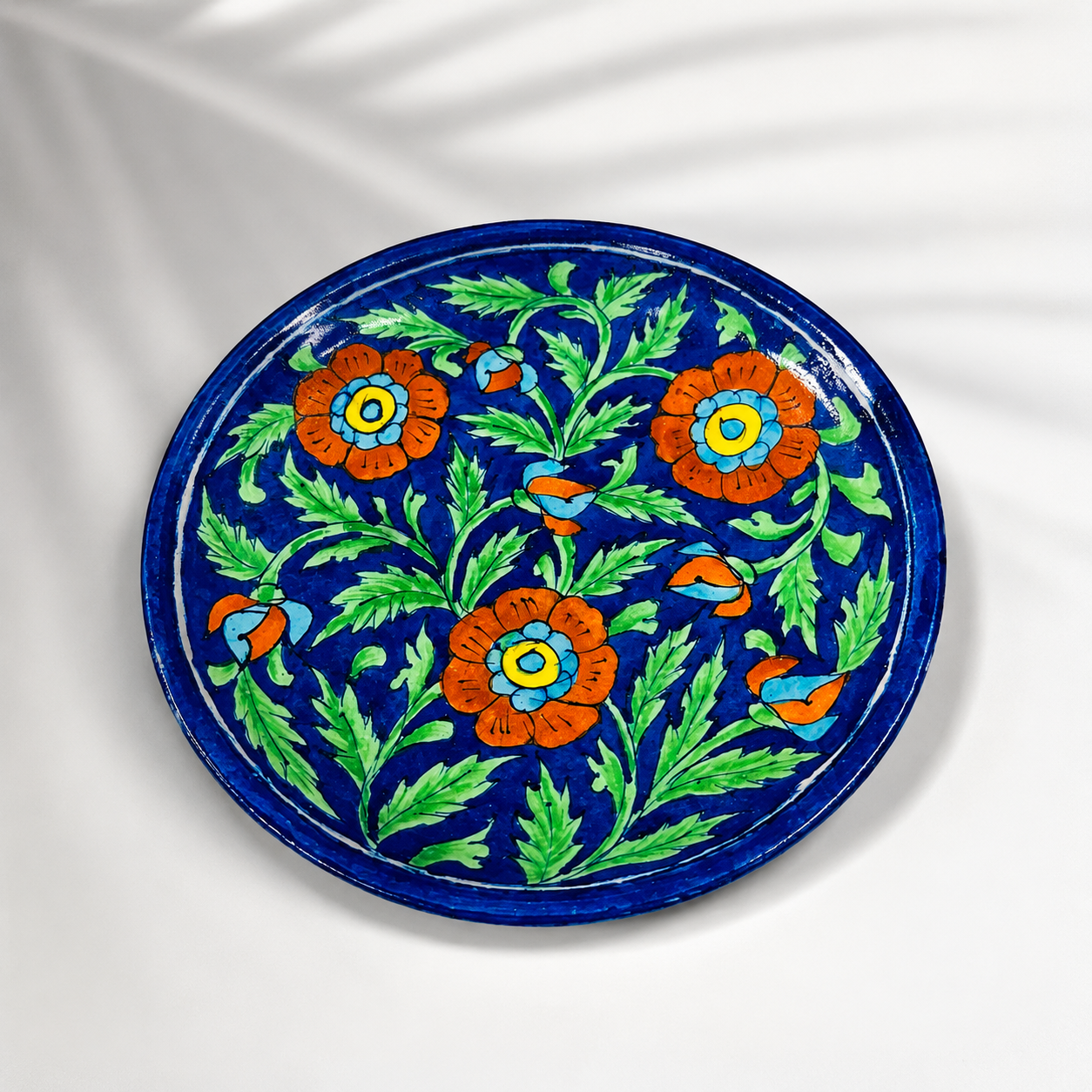 8-inch Blue Pottery Plate