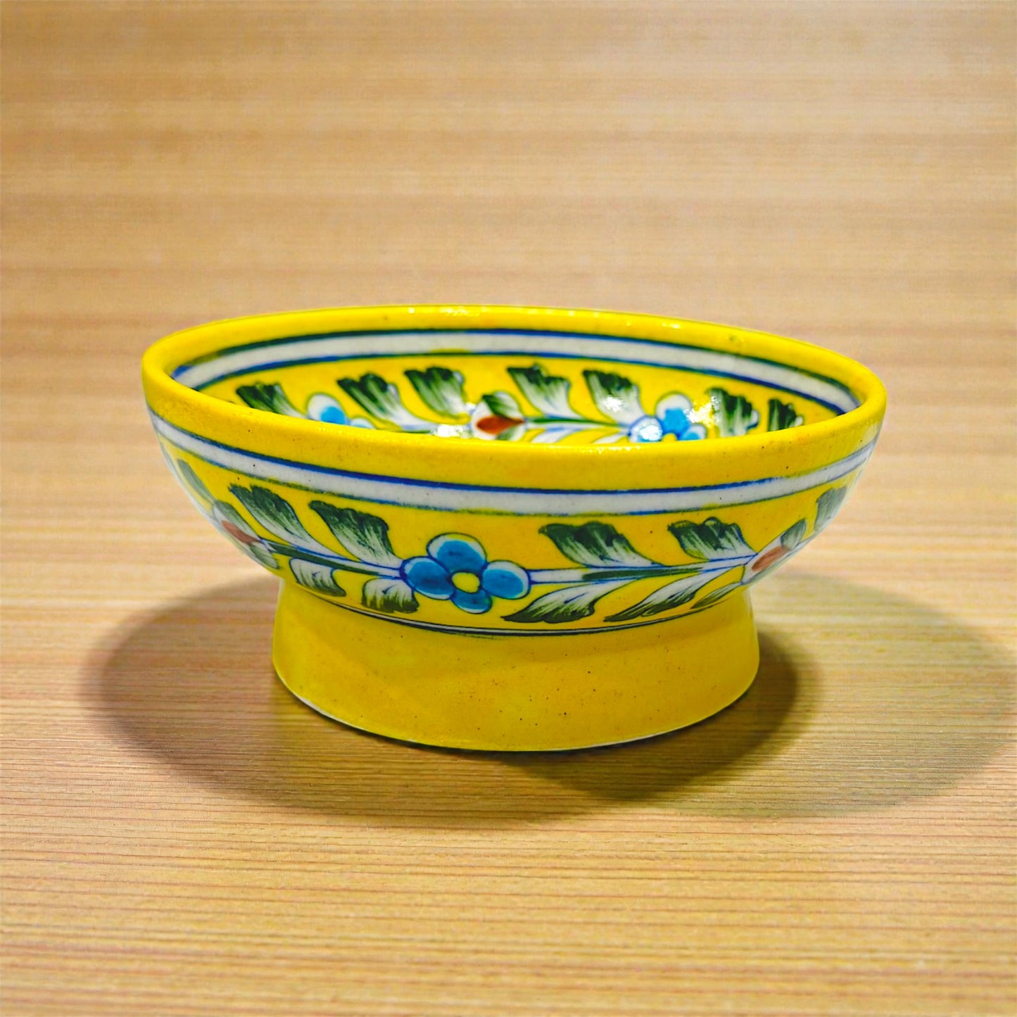 6-inch Blue Pottery Bowl