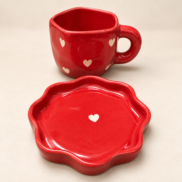 Love Pop Cup & Saucer Set