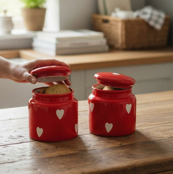 Love Pop Jar (1 Piece, Red Hearts)
