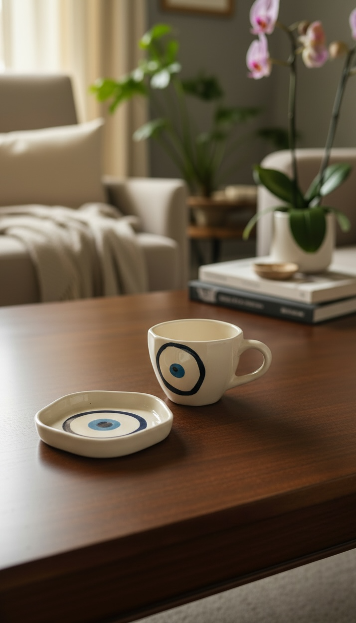 Nazar Charm Cup & Saucer Set (1 Cup + 1 Saucer)