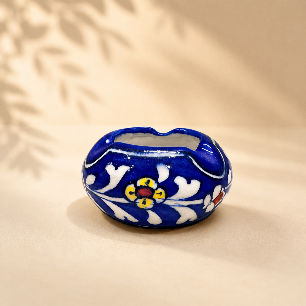 3-inch Blue Pottery Ashtray