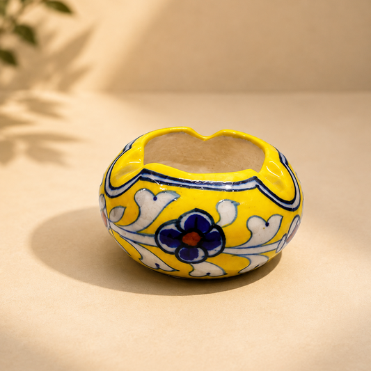 3-inch Blue Pottery Ashtray