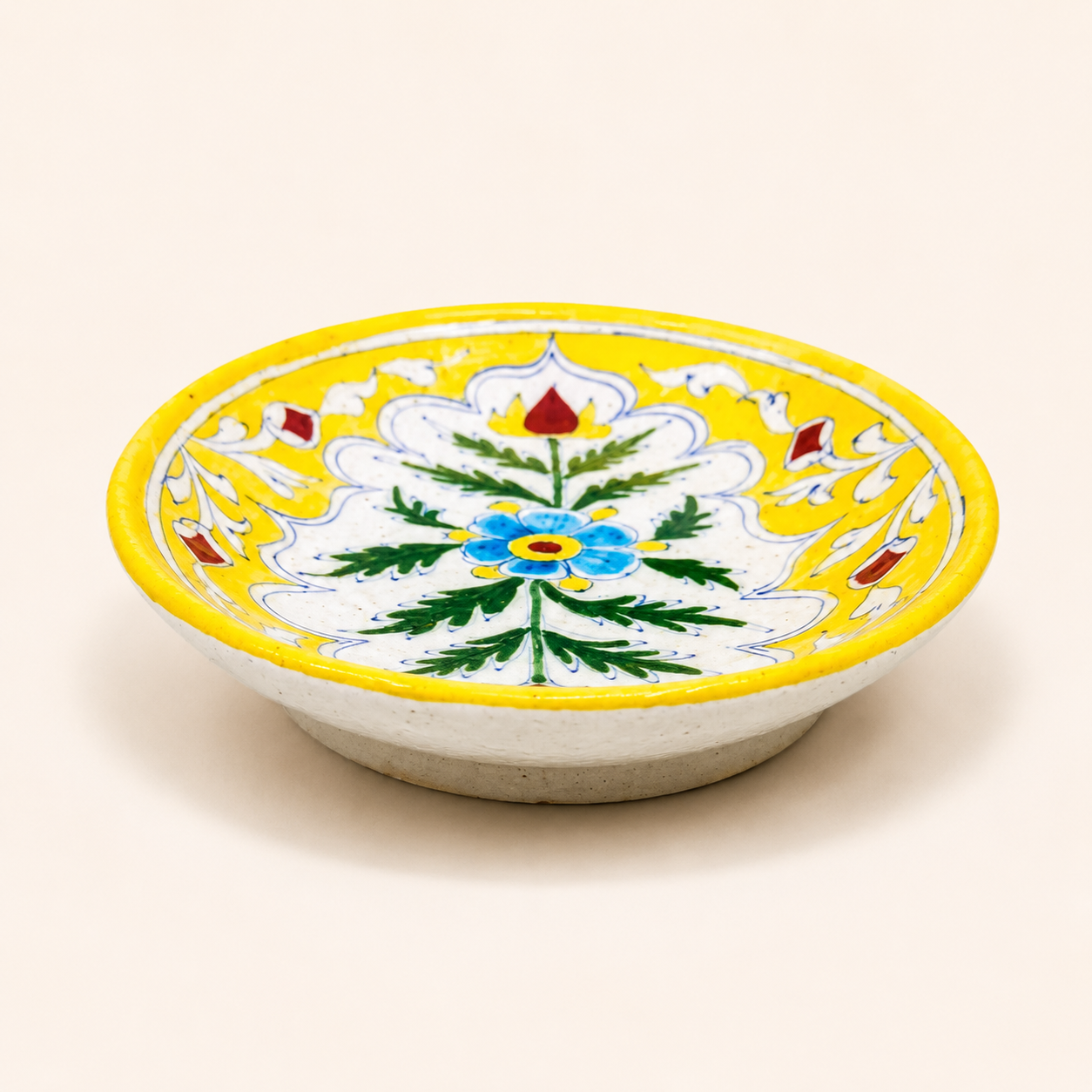 Blue Pottery Oval Tray