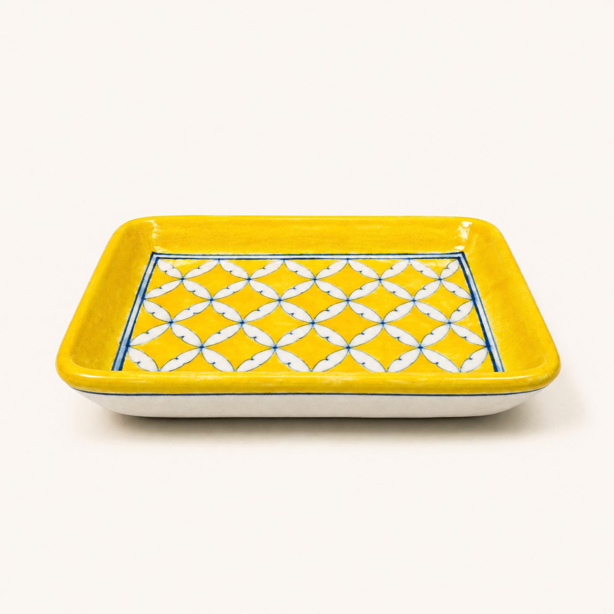 Blue Pottery Trinket & Snack Tray