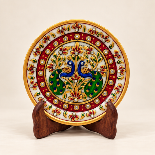 6 inch Marble Plate with Stand