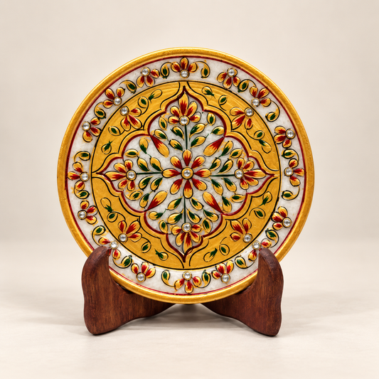6 inch Marble Plate with Stand