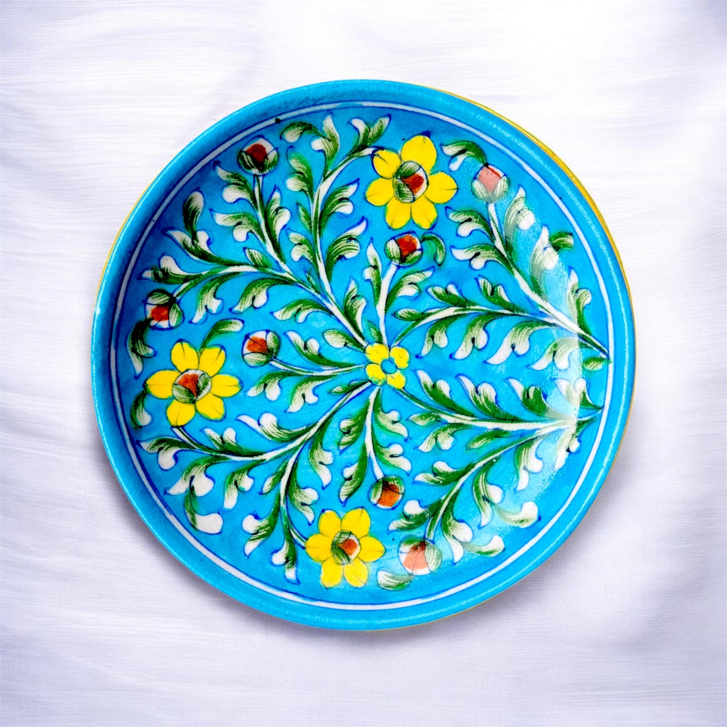 8-inch Blue Pottery Plate