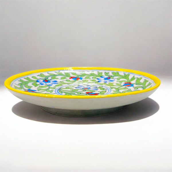 10 Inch Blue Pottery Plate