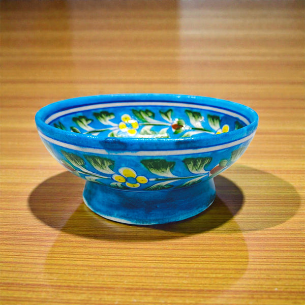 6-inch Blue Pottery Bowl