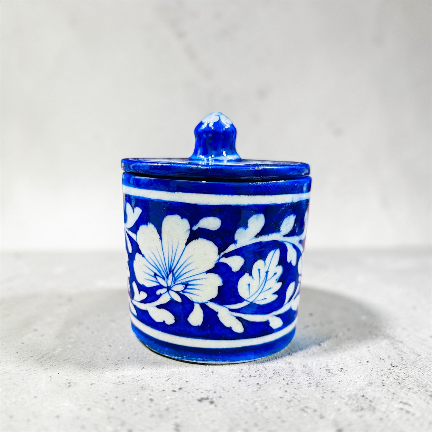 4- inch Blue Pottery Jar