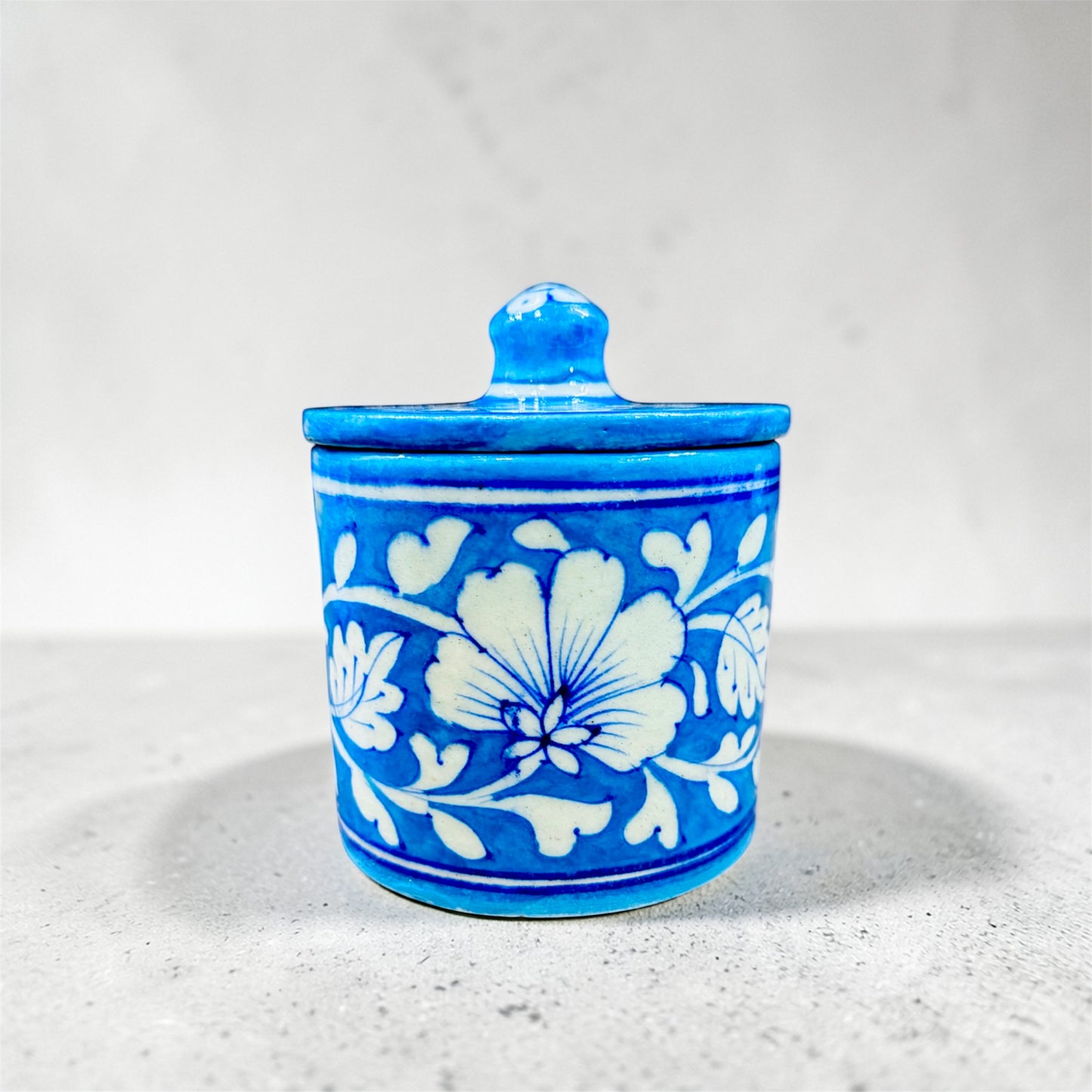 4- inch Blue Pottery Jar