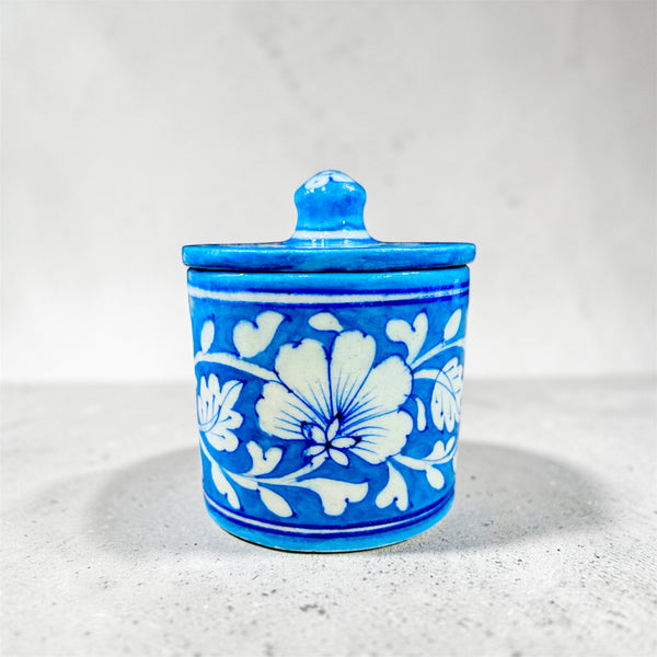 4- inch Blue Pottery Jar