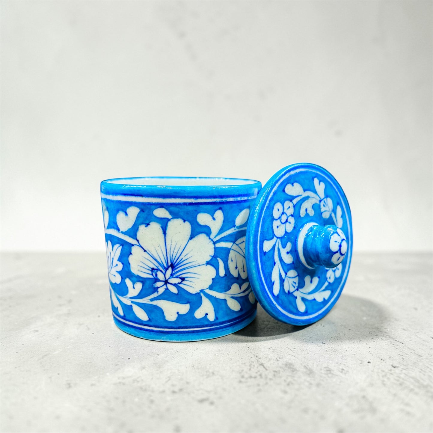 4- inch Blue Pottery Jar