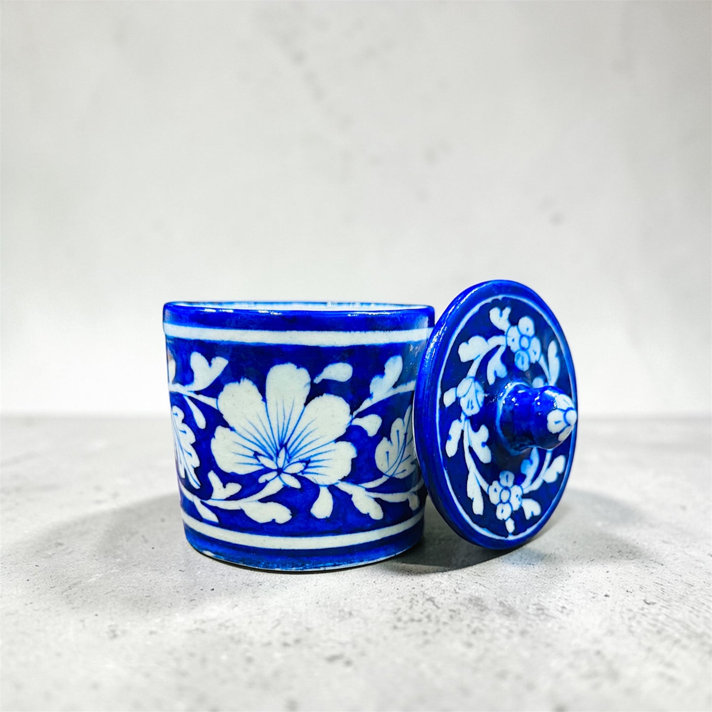 4- inch Blue Pottery Jar