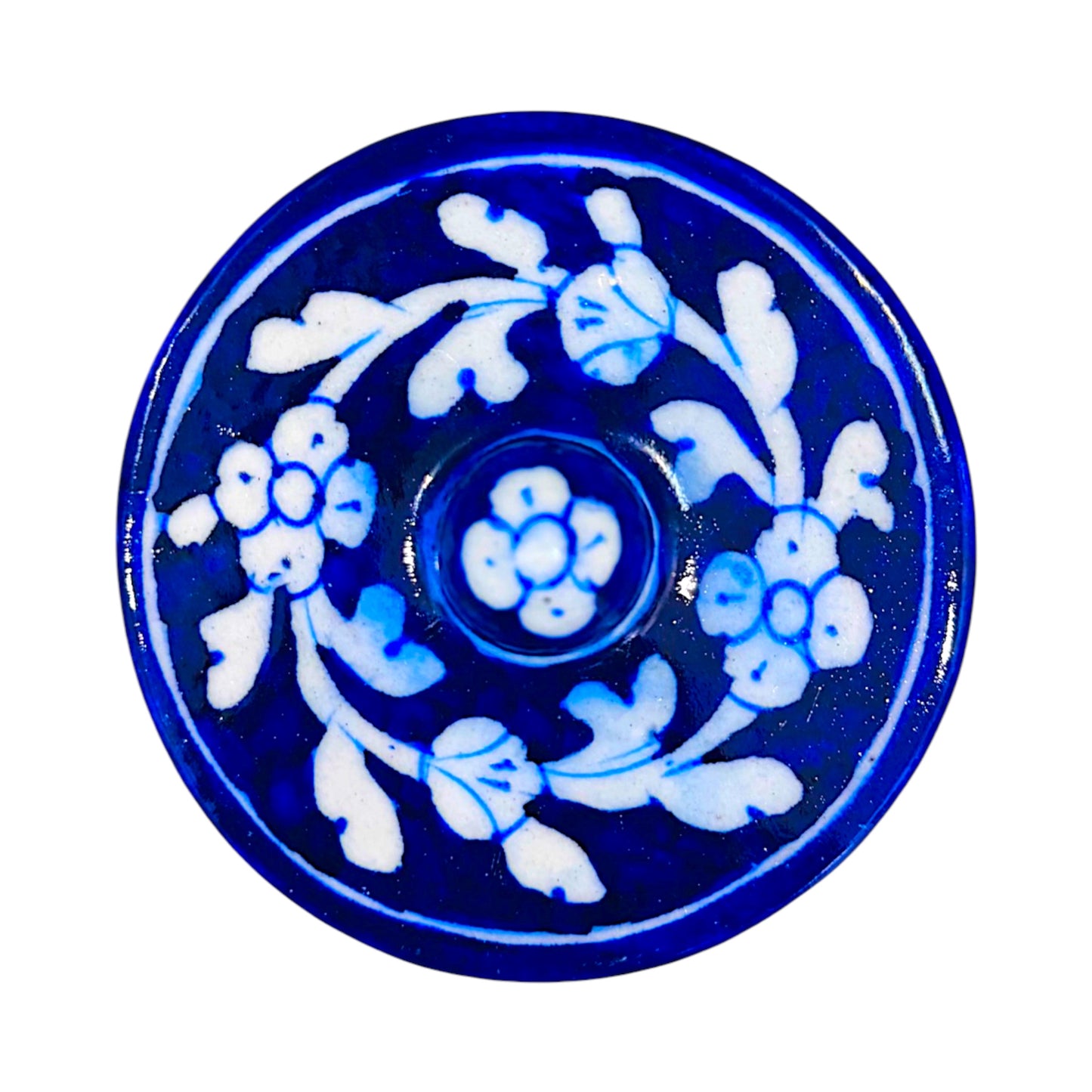 4- inch Blue Pottery Jar