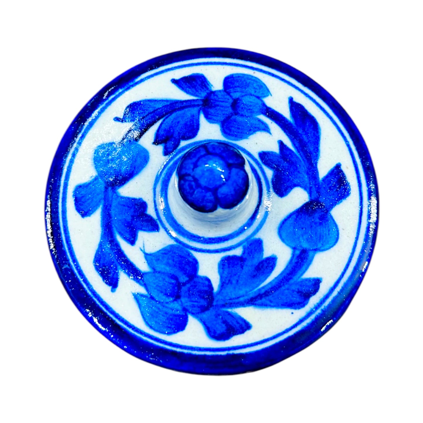 4-inch Blue Pottery Jar
