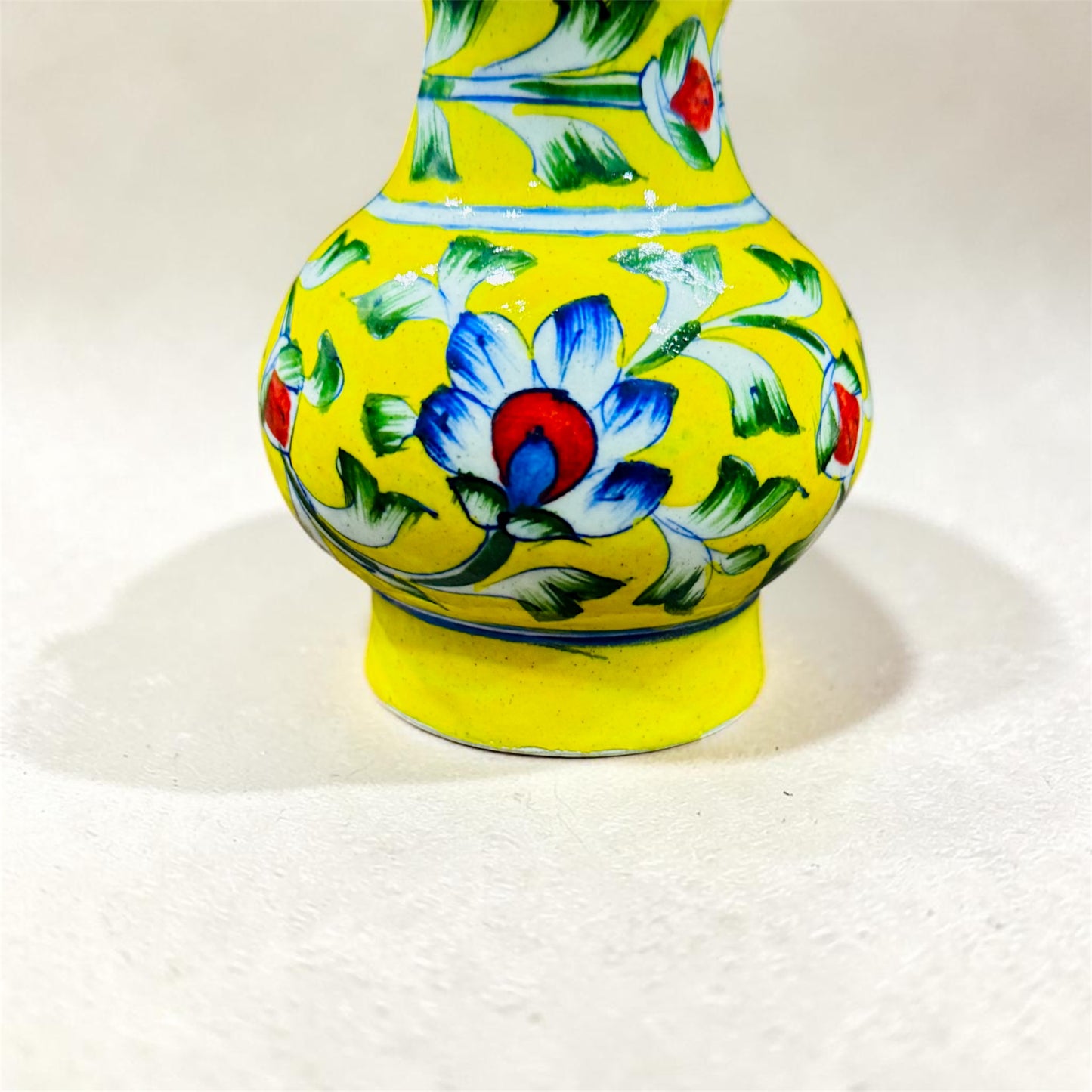 4-inch Blue Pottery Vase