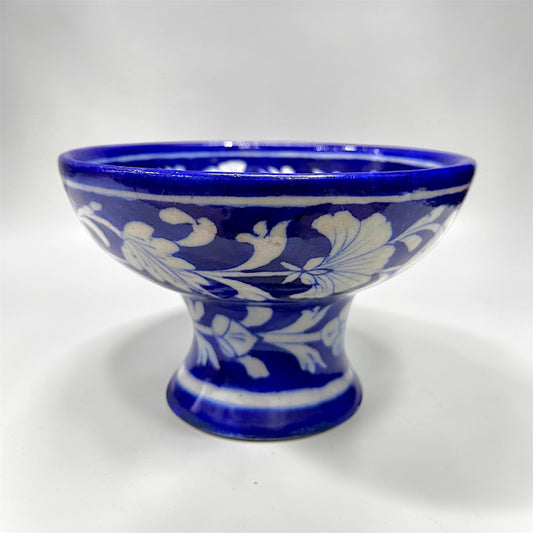 6-inch Blue Pottery Fruit Bowl