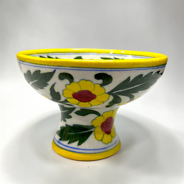 6-inch Blue Pottery Fruit Bowl