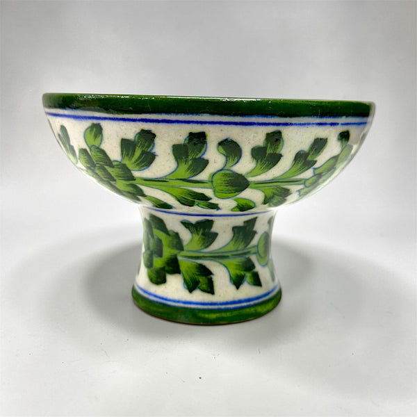 6-inch Blue Pottery Fruit Bowl
