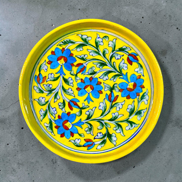 9-inch Blue Pottery Thali