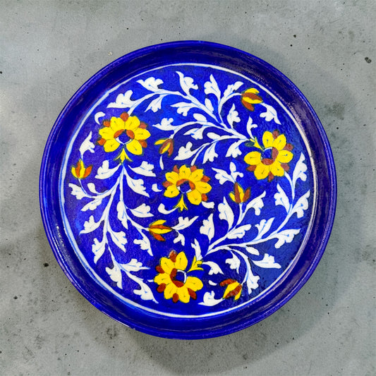 9-inch Blue Pottery Thali