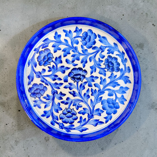 9-inch Blue Pottery Thali