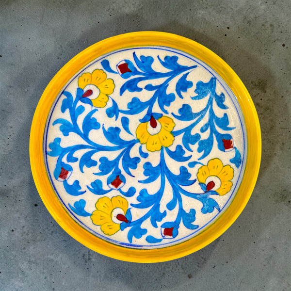 9-inch Blue Pottery Thali