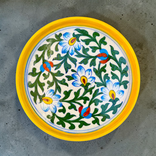 9-inch Blue Pottery Thali