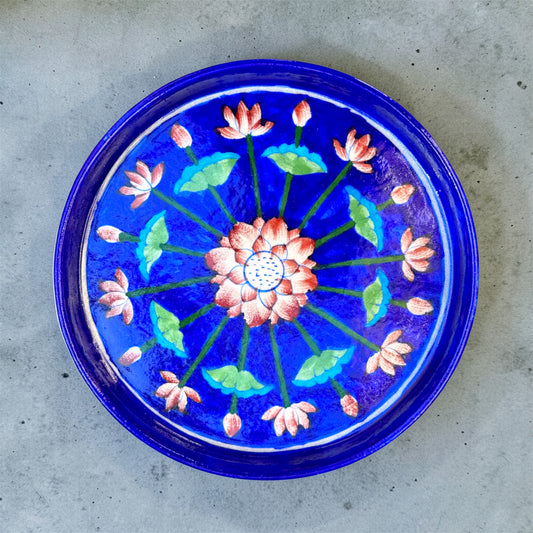 9-inch Blue Pottery Thali