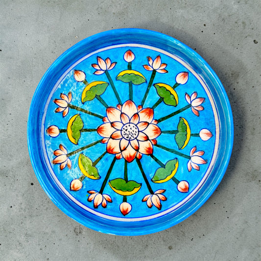 9-inch Blue Pottery Thali