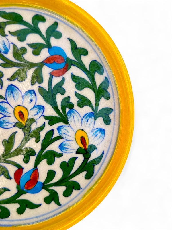 9-inch Blue Pottery Thali