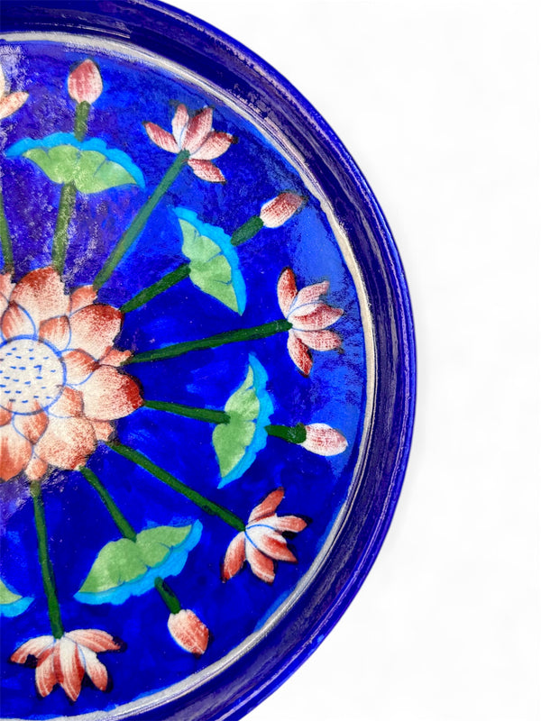 9-inch Blue Pottery Thali