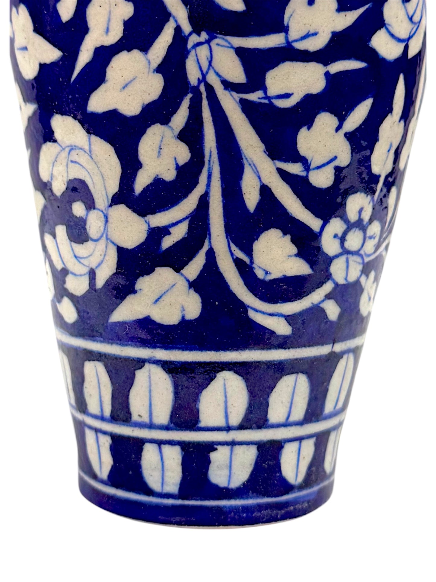 8-inch Blue Pottery Vase