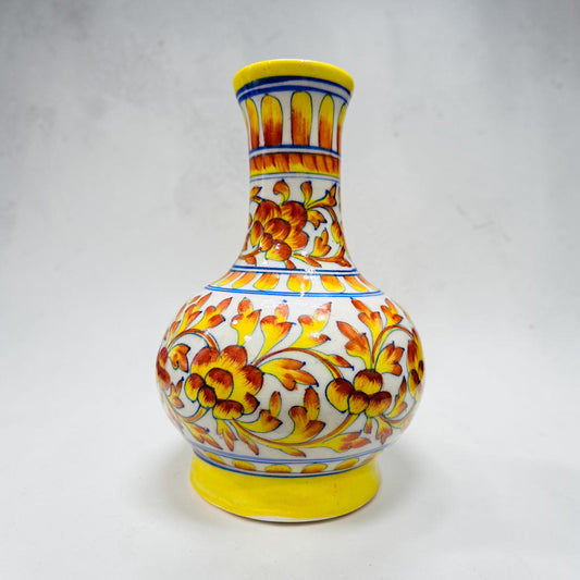 10-Inch Blue Pottery Surahi Vase