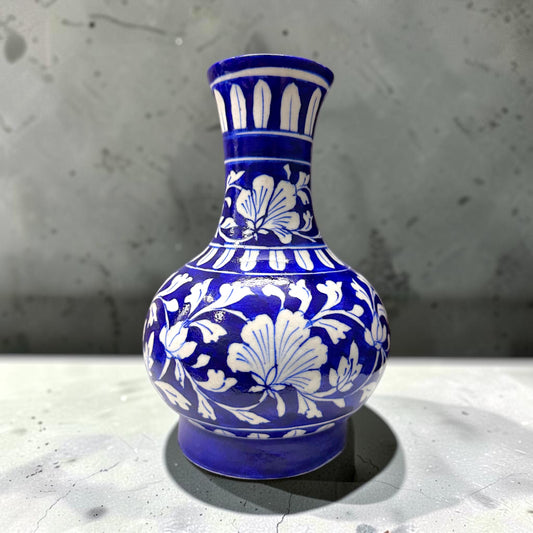 10-Inch Blue Pottery Surahi Vase