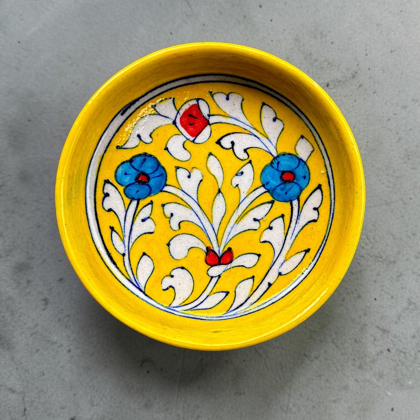 4-inch Blue Pottery Thali