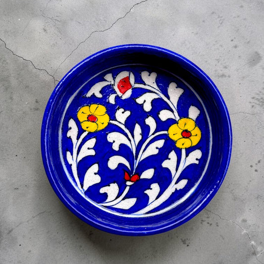 4-inch Blue Pottery Thali