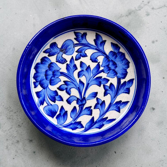 6-inch Blue Pottery Thali