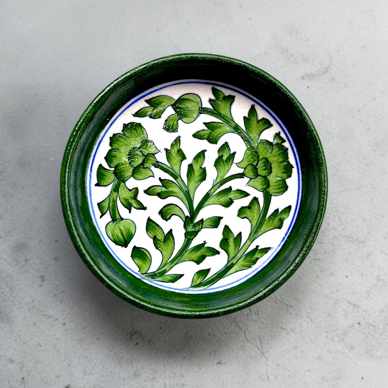 6-inch Blue Pottery Thali