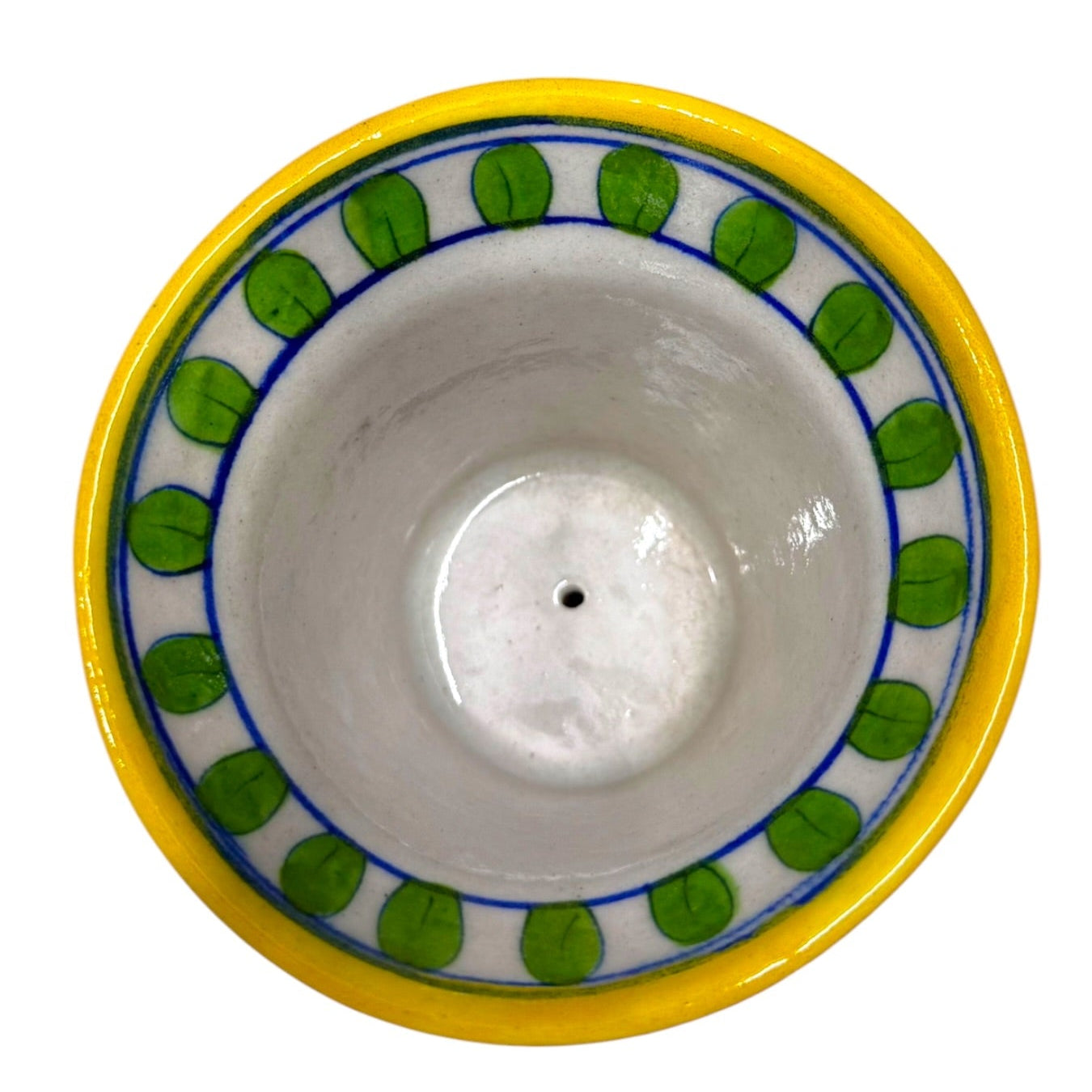 4-Inch Blue Pottery Planter